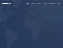 Tablet Screenshot of powerauth.com